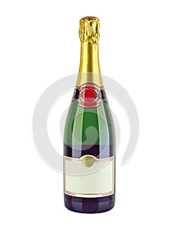 Champagne bottle photo