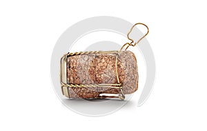 Champagne cork isolated on a white background