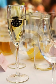 Champagne dring in glass