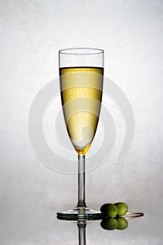 Champagne in a flute