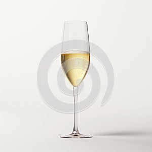 Champagne Glass Mockup: Vicente Romero Redondo Style With Overexposure Effect