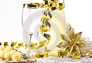 Champagne, glass, New Year's Eve