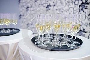 Champagne in glasses