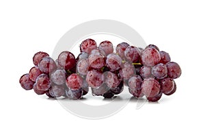 Champagne Grapes fruit with water drop isolated on white background