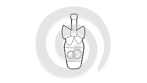 Champagne icon animation