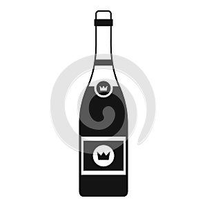Champagne icon, simple style