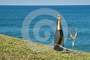 Champagne Picnic on the headland.