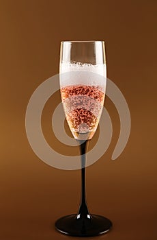 Champagne pink fizz celebration