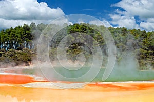 Champagne Pool in Wai-O-Tapu, New Zealand photo