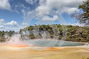 Champagne Pool in Waiotapu Thermal Reserve, Rotorua, New Zealand