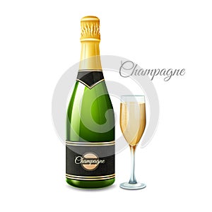 Champagne Realistic Set