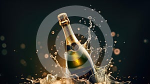 Champagne Splash Spectacle A Festive Photography Celebration