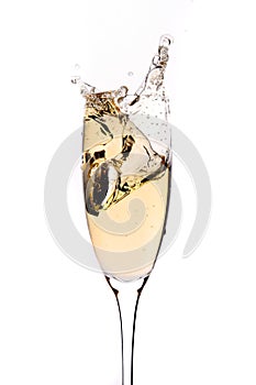 Champagne splashing