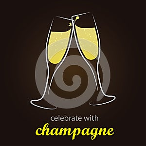 Champagne Toast - moment of celebration