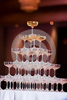 Champagne tower