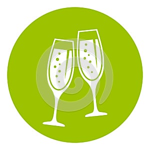 Champagne vector icon