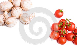 Champignon and charry tomatoes