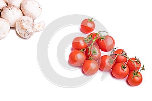 Champignon and charry tomatoes