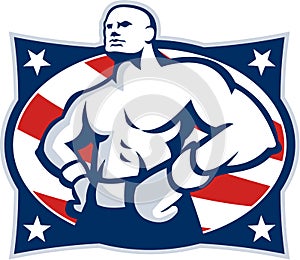 Champion American Boxer Akimbo Retro