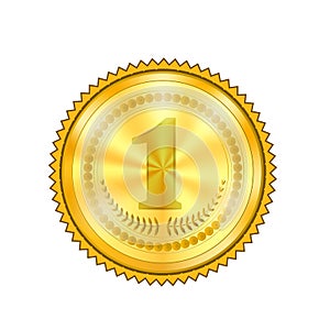 Champion Award Gold Medal Icon