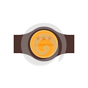 Champion belt icon vector isolated on white background, Champion