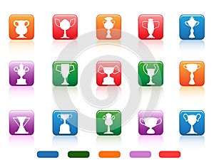 Champion cup buttons icon