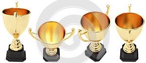 Champion golden trophy