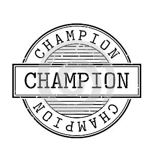 Champion rubber stamp