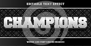 champions editable text effect style