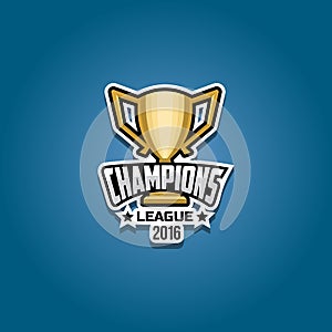 Champions league logo gold