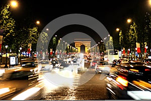 Champs-Elysees Avenue. Elysian fields