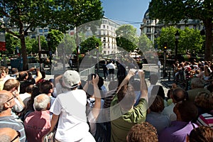 Champs Elysees Crowd