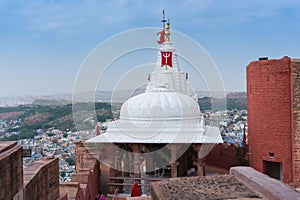 Chamunda Mataji temple at Mehrangarh fort, Jodhpur, Rajasthan, India.