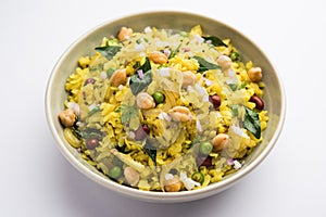 Chana Poha or Chickpea Pohe is a protein rich breakfast recipe from India