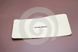 Chance Card on Table