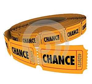 Chance Word Tickets Raffle Lottery