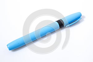 Chancellery colored highlighter in a white background