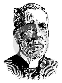 Chancellor Burwash, vintage illustration photo