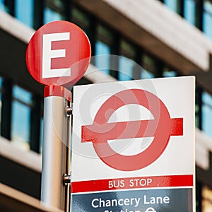 Chancery Line Bus Stop in London