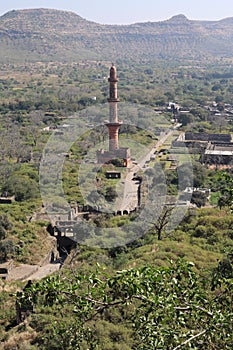 Chand Minar, Daulatabad Fort near Aurangabad, Maharashtra, India. photo