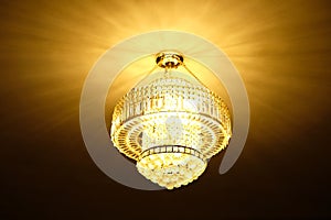 Chandeliar in black background