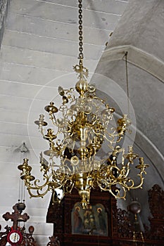 Chandelier in Arkadi monastery.