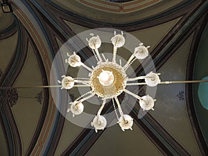 Chandelier on the ceiling of Cave of the Patriarchs, Jerusalem