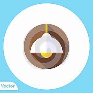 Chandelier flat vector icon sign symbol