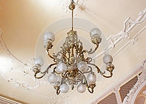 Chandelier in House of Scientists, Lviv, Ukraine