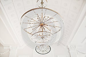 Chandelier in the interior hall