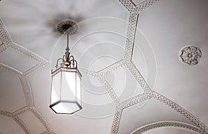 Chandelier in Moscow metro photo
