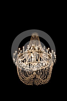 Chandelier in salt mine