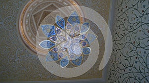 Chandelier in Sheikh Zayed Grand Mosque, Abu Dhabi, UAE