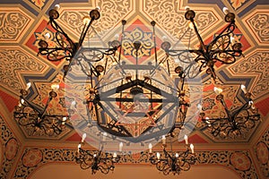 Chandelier in the synagogue